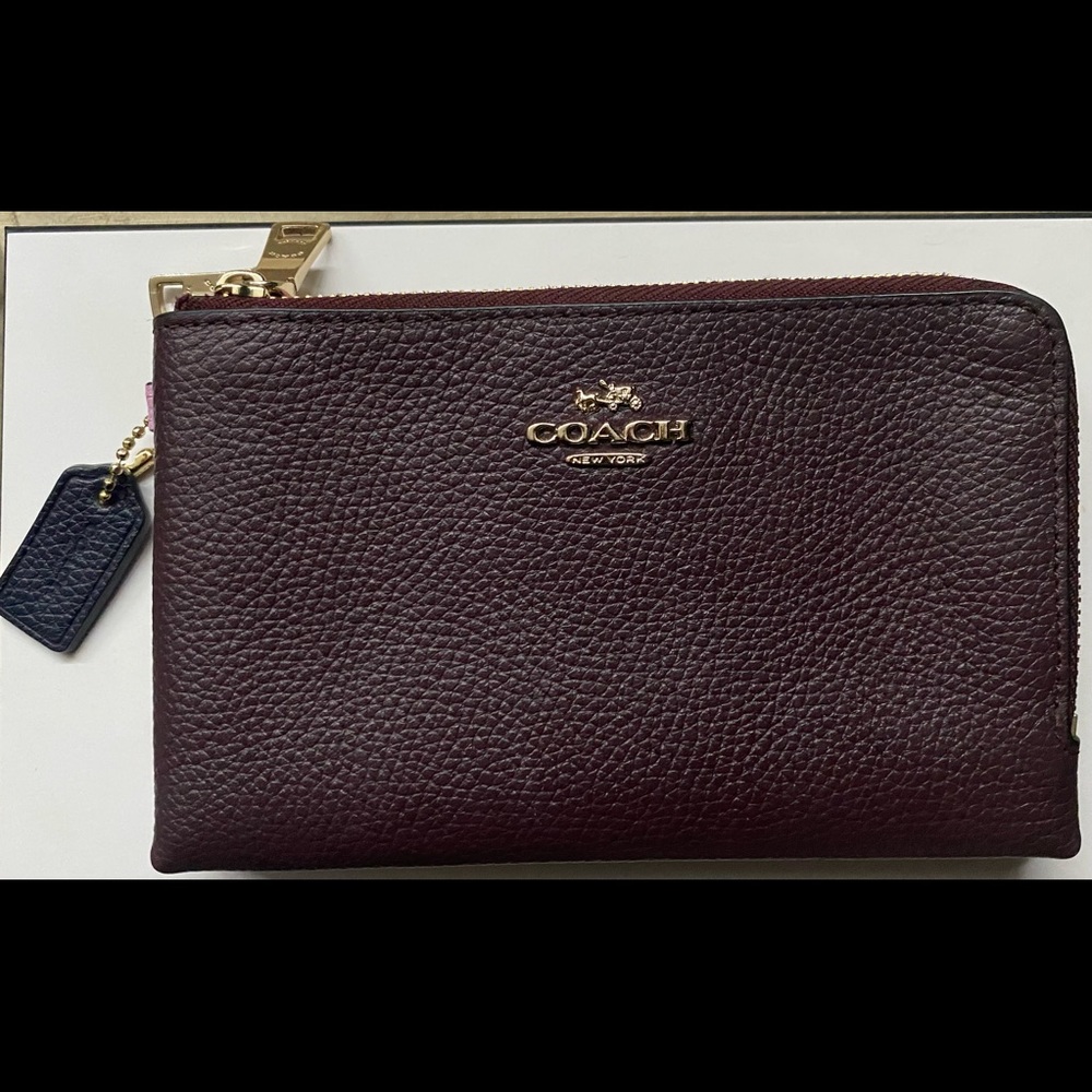Coach double sided clutch / wallet